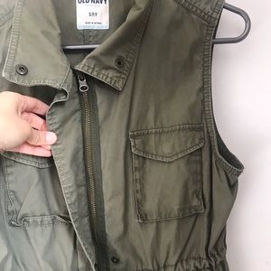 Green Cargo Vest